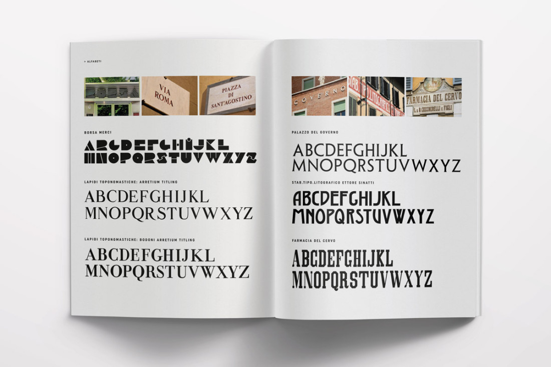 De Signs Arezzo, paesaggio urbano di una città toscana. Libro fotografico. I segni della città è la sua identità. Alfabeti della città, type e scritture.