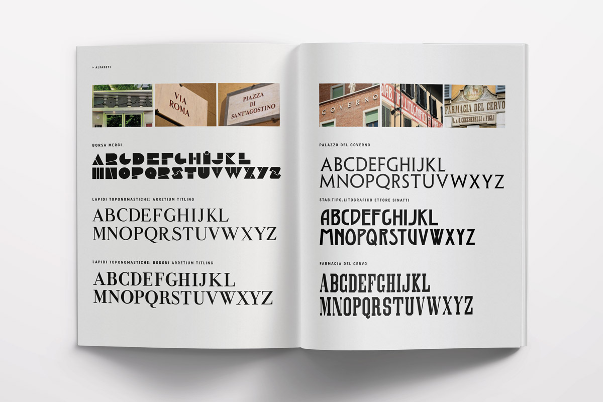 De Signs Arezzo, paesaggio urbano di una città toscana. Libro fotografico. I segni della città è la sua identità. Alfabeti della città, type e scritture.